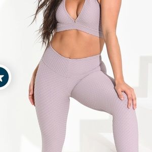 Booty by brabants Croco skin mauve full length leggings